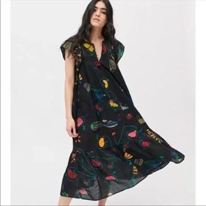 UO Willow Frock Midi Dress